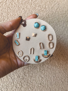 turquoise desert earring pack